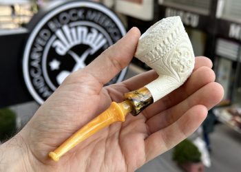 dublin meerschaum pipe with resin accent