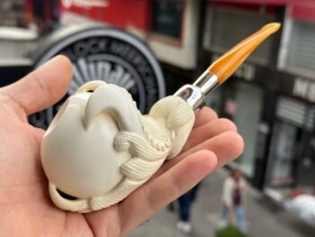Claw Silver Spigot Meerschaum Pipe 10375